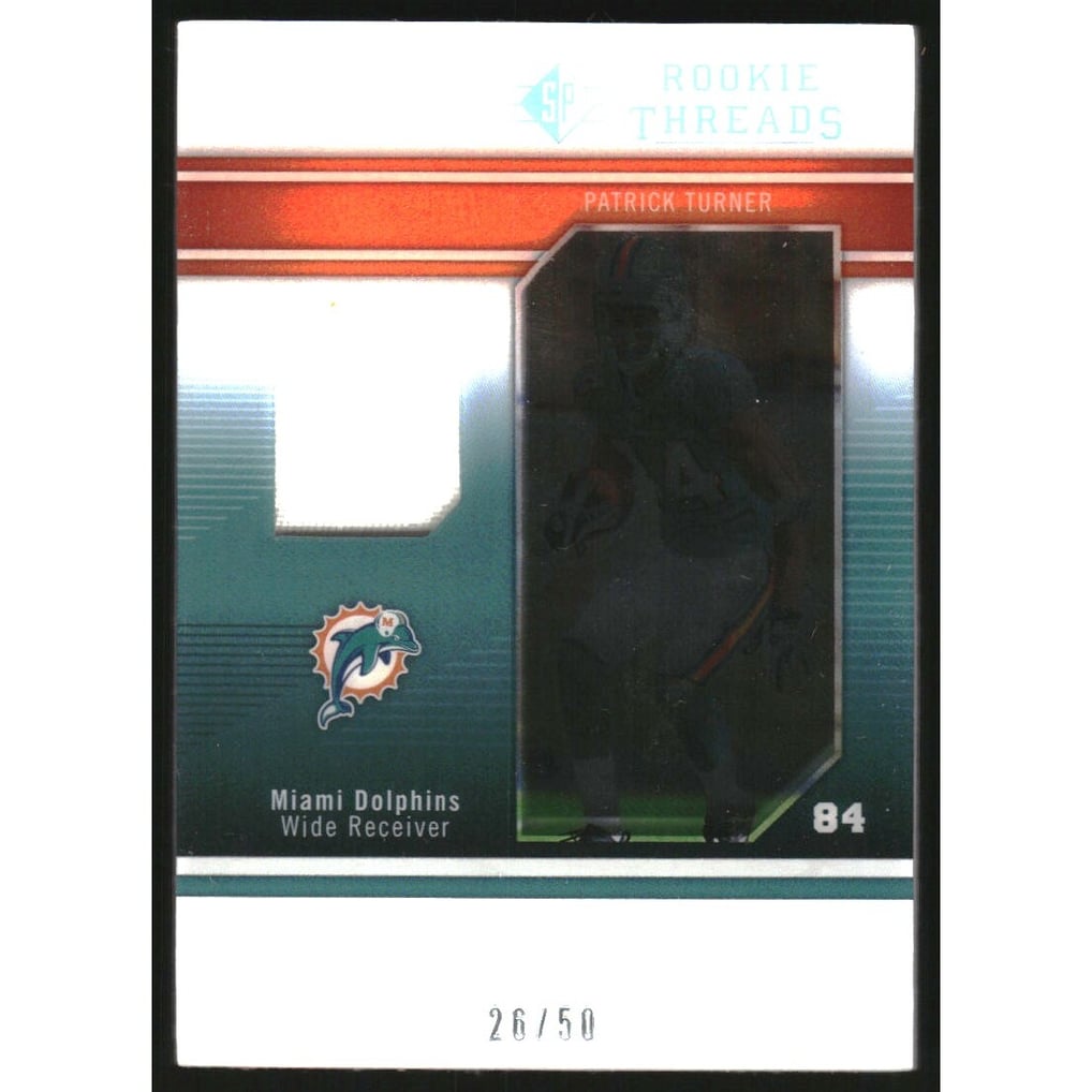 2009 SP Threads Rookie Threads Patch #RTPT Patrick Turner