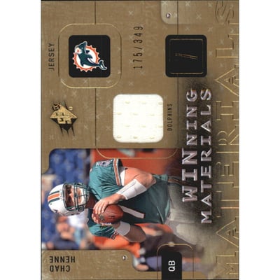 2009 SPx Winning Materials #WHE Chad Henne/349