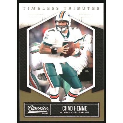 2010 Classics Timeless Tributes Gold #51 Chad Henne