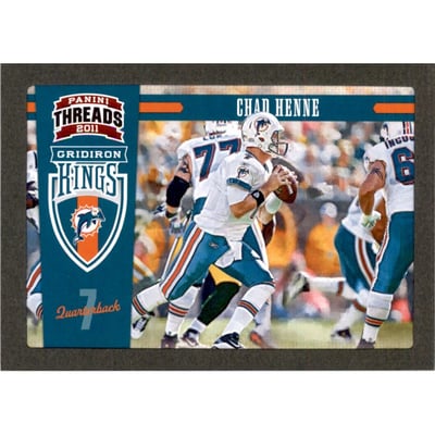 2011 Panini Threads Gridiron Kings Framed Green #6 Chad Henne