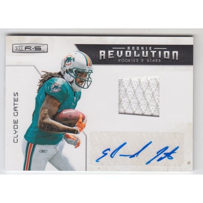 2011 Rookies and Stars Rookie Revolution Materials Autographs #36 Clyde Gates/50