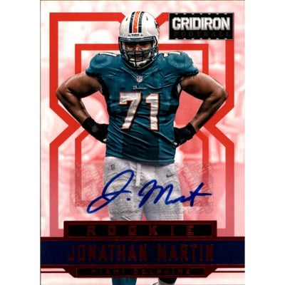 2012 Gridiron Rookie Autographs X's #248 Jonathan Martin/499