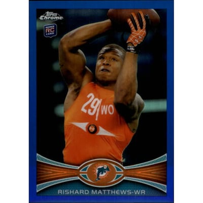 2012 Topps Chrome Blue Refractors #204 Rishard Matthews