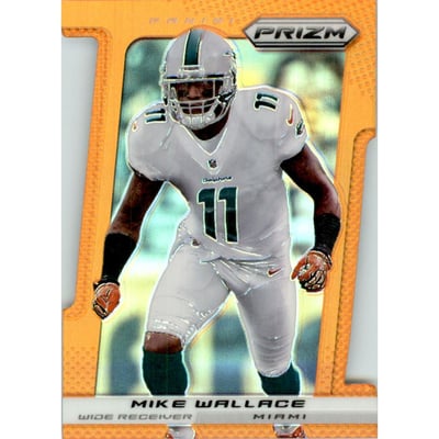 2013 Panini Prizm Prizms Orange Die Cut #58 Mike Wallace