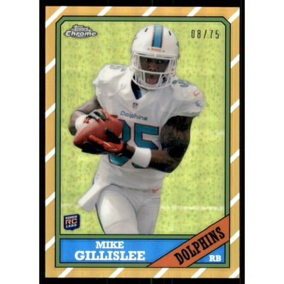 2013 Topps Chrome 1986 Gold Refractors #30 Mike Gillislee