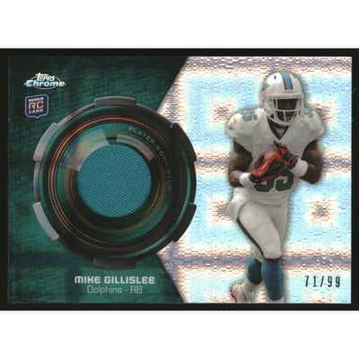 2013 Topps Chrome Rookie Relics Xfractors #RRMGI Mike Gillislee