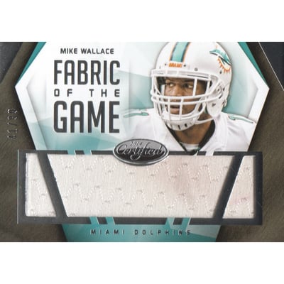2014 Certified Fabric of the Game #26 Mike Wallace/99