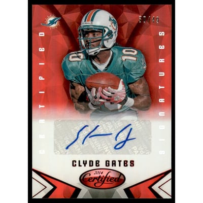 2014 Certified Mirror Red Signatures #SCG Clyde Gates/49