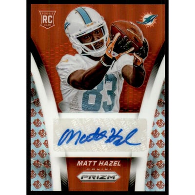 2014 Panini Prizm Rookie Autographs Prizms NFL Shield #ARMH Matt Hazel/35