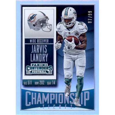 2015 Panini Contenders Championship Ticket #78 Jarvis Landry