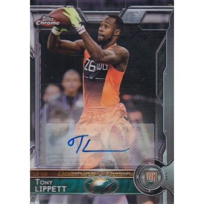 2015 Topps Chrome Rookie Autographs #166 Tony Lippett