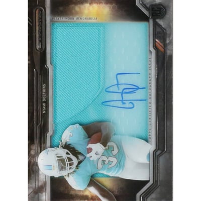2015 Topps Strata Clear Cut Rookie Relic Autographs #CCAPJA Jay Ajayi