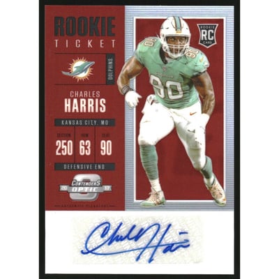 2017 Panini Contenders Optic Red #161 Charles Harris AU/75
