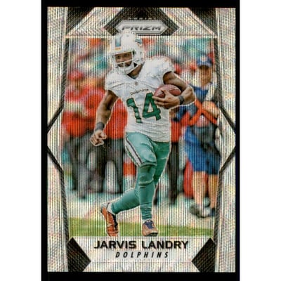2017 Panini Prizm Prizms Blue Wave #82 Jarvis Landry