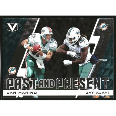 2017 Panini Vertex Past and Present #14 Dan Marino/Jay Ajayi