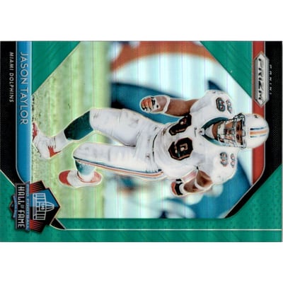 2018 Panini Prizm Hall of Fame Prizms Green #3 Jason Taylor