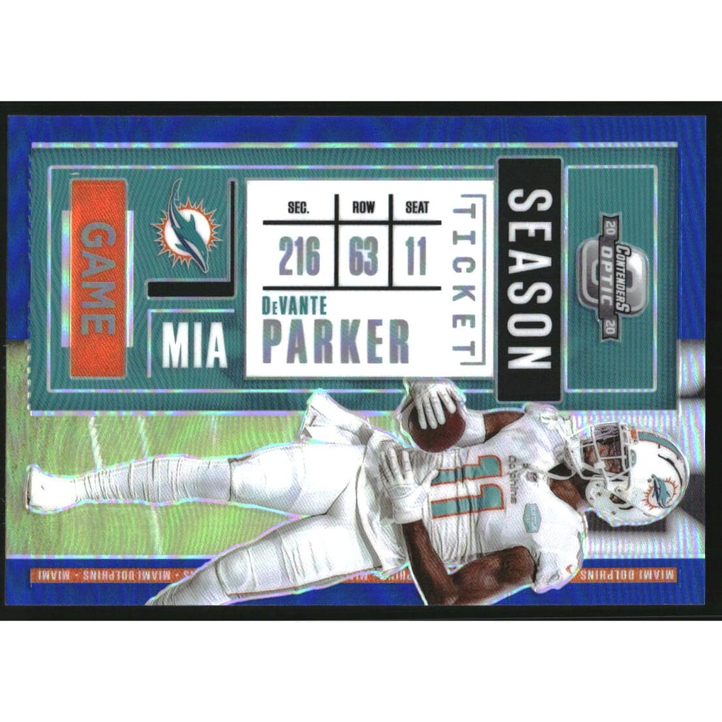 2020 Panini Contenders Optic Blue #36 DeVante Parker