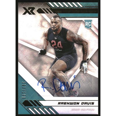 2020 Panini XR Rookies Autographs #167 Raekwon Davis/199
