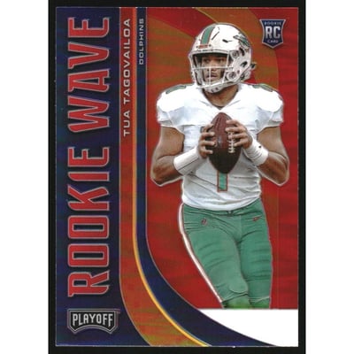 2020 Playoff Rookie Wave Red #3 Tua Tagovailoa