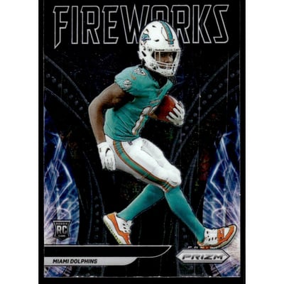 2021 Panini Prizm Fireworks #5 Jaylen Waddle