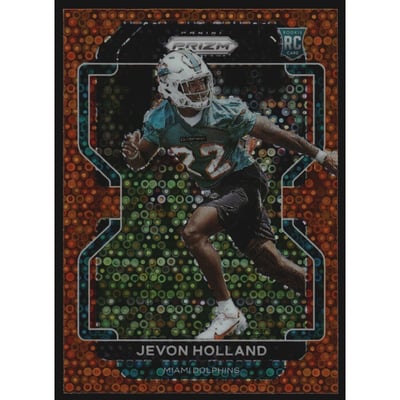 2021 Panini Prizm Prizms Orange Disco #392 Jevon Holland
