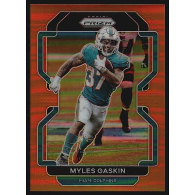 2021 Panini Prizm Prizms Orange #108 Myles Gaskin