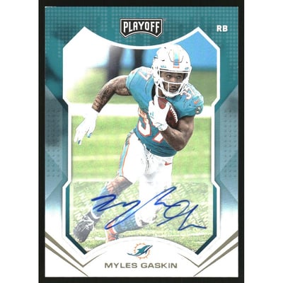 2021 Playoff Autographs #9 Myles Gaskin