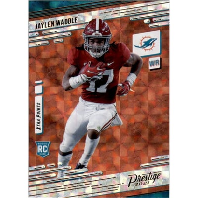 2021 Prestige Xtra Points Hyper #213 Jaylen Waddle