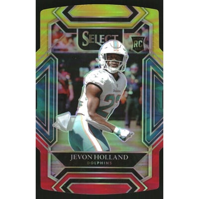 2021 Select Prizm Red and Yellow Die Cut #289 Jevon Holland