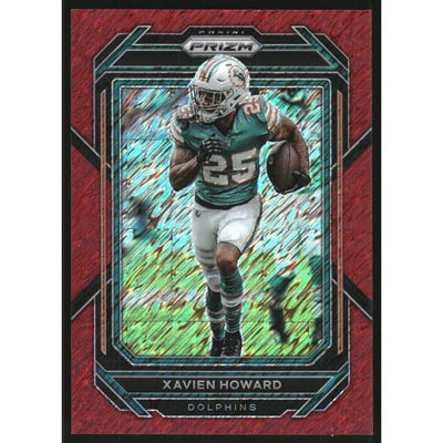 2022 Panini Prizm Prizms Red Shimmer #183 Xavien Howard
