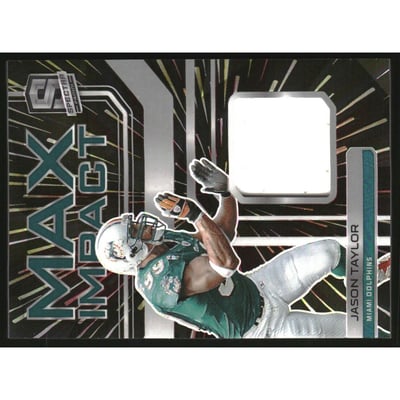 2022 Panini Spectra Max Impact Materials Hyper #25 Jason Taylor