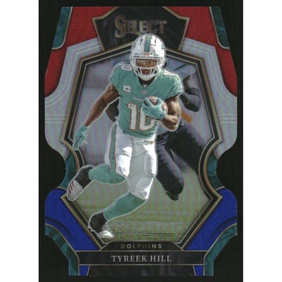 2022 Select Prizm Red and Blue Die Cut #162 Tyreek Hill
