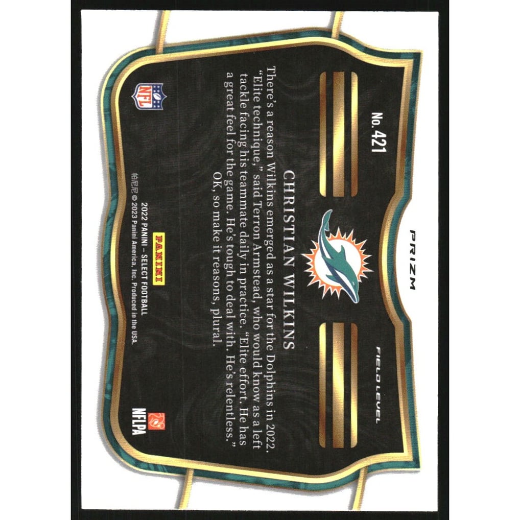 2022 Select Prizm Silver #421 Christian Wilkins