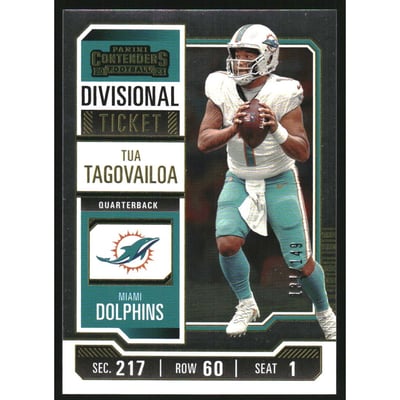 2023 Panini Contenders Divisional Ticket #64 Tua Tagovailoa