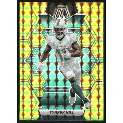 2023 Panini Mosaic Mosaic Reactive Yellow #144 Tyreek Hill