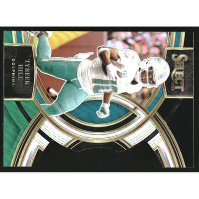 2023 Select Prizm Black and Green Die Cut #142 Tyreek Hill