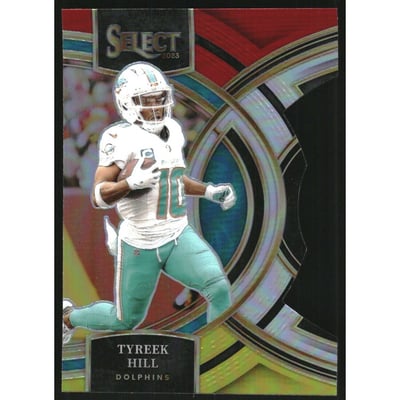 2023 Select Prizm Red and Yellow Die Cut #142 Tyreek Hill