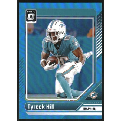 2024 Donruss Optic Aqua #123 Tyreek Hill