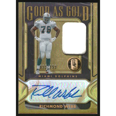2024 Panini Gold Standard Good as Gold Jersey Autographs #17 Richmond Webb