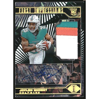 2024 Panini Illusions Trophy Collection Gold #127 Jaylen Wright JSY AU