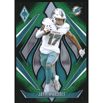 2024 Panini Phoenix Green Fade #76 Jaylen Waddle