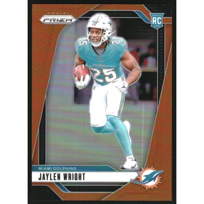 2024 Panini Prizm Prizms Orange #348 Jaylen Wright