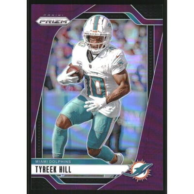 2024 Panini Prizm Prizms Purple #177 Tyreek Hill