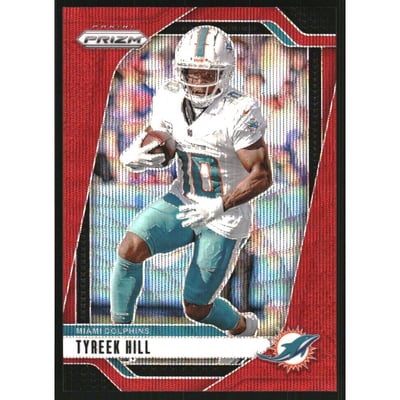 2024 Panini Prizm Prizms Red Wave #177 Tyreek Hill
