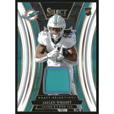 2024 Select Draft Selections Memorabilia Prizm White #23 Jaylen Wright