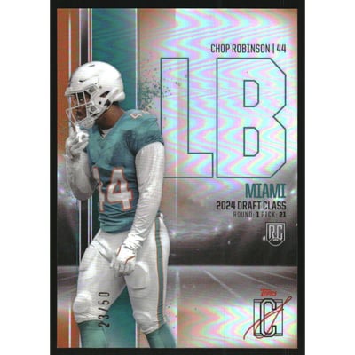 2024 Topps Signature Class Rookies Chrome Orange Refractors #RCV84 Chop Robinson
