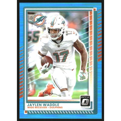 2025 Donruss Optic Aqua #160 Jaylen Waddle