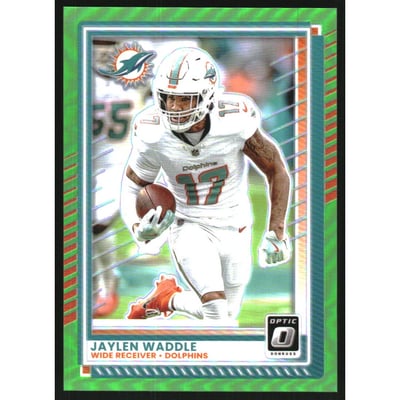 2025 Donruss Optic Neon Green #160 Jaylen Waddle