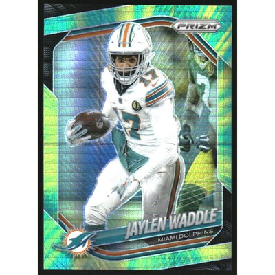 2025 Panini Prizm Prizms Hyper #172 Jaylen Waddle