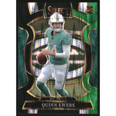 2025 Select Prizm Black and Green Shock #82 Quinn Ewers